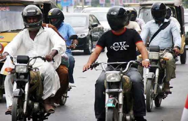 Wearing Helmet in Karachi and Lahore